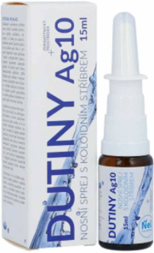STŘÍBRO Dutiny koloidní Ag10 nosní sprej 15ml