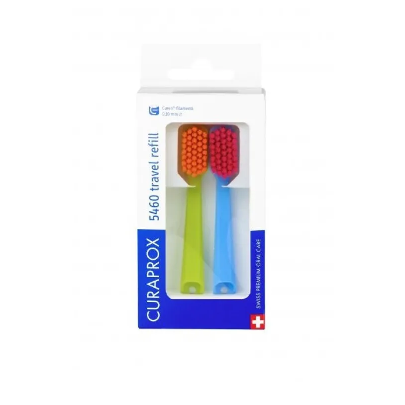 CURAPROX Travel set 5460 náhradní hlavice mix 2ks
