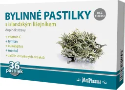 MedPharma Bylinné pastilky islandský lišejník 36ks