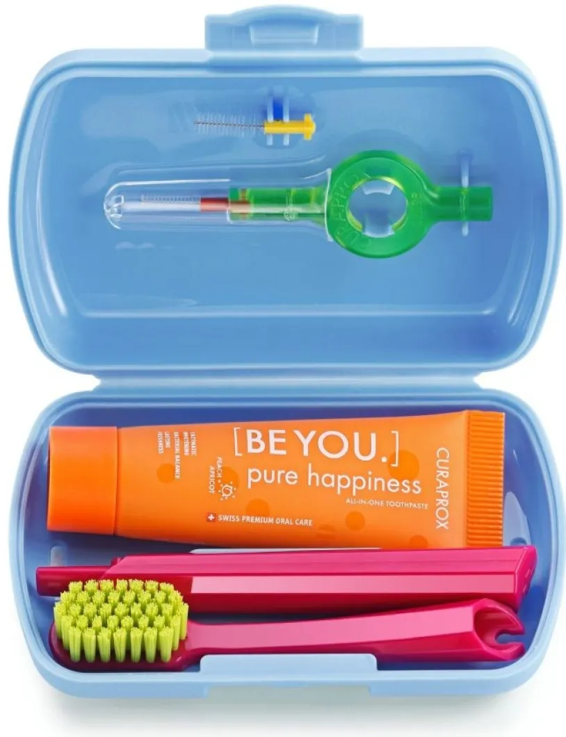 CURAPROX Travel set cestovní sada modrá