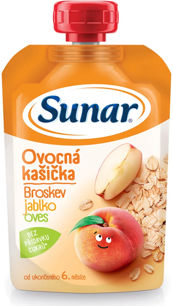 Sunar Ovocná kašička mix ovoce ovesné vločky 120g