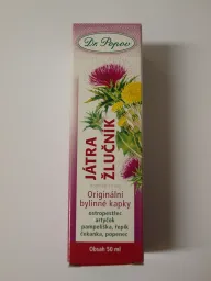 Dr.Popov Kapky bylinné Játra-žlučník 50ml