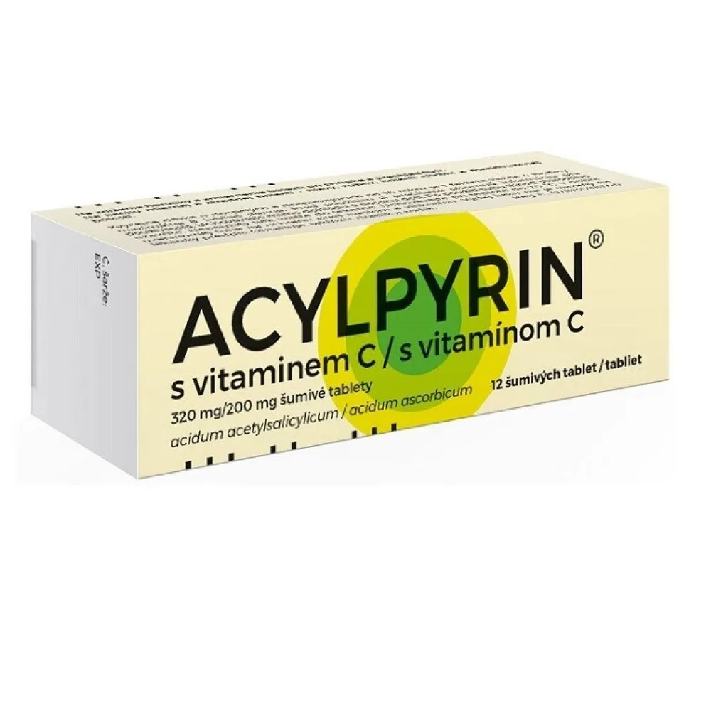 Acylpyrin s vitaminem C 320mg/200mg tbl.eff.12