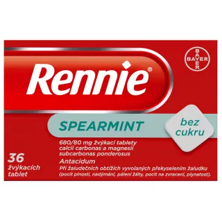 Rennie Spearmint bez cukru 680mg/80mg tbl.mnd.36