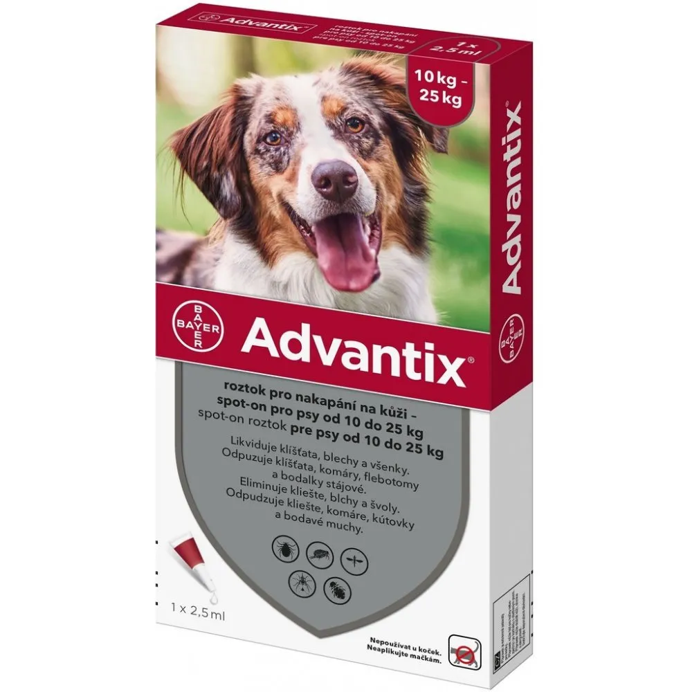 Advantix pro psy 10-25kg spot-on 1x2.5ml