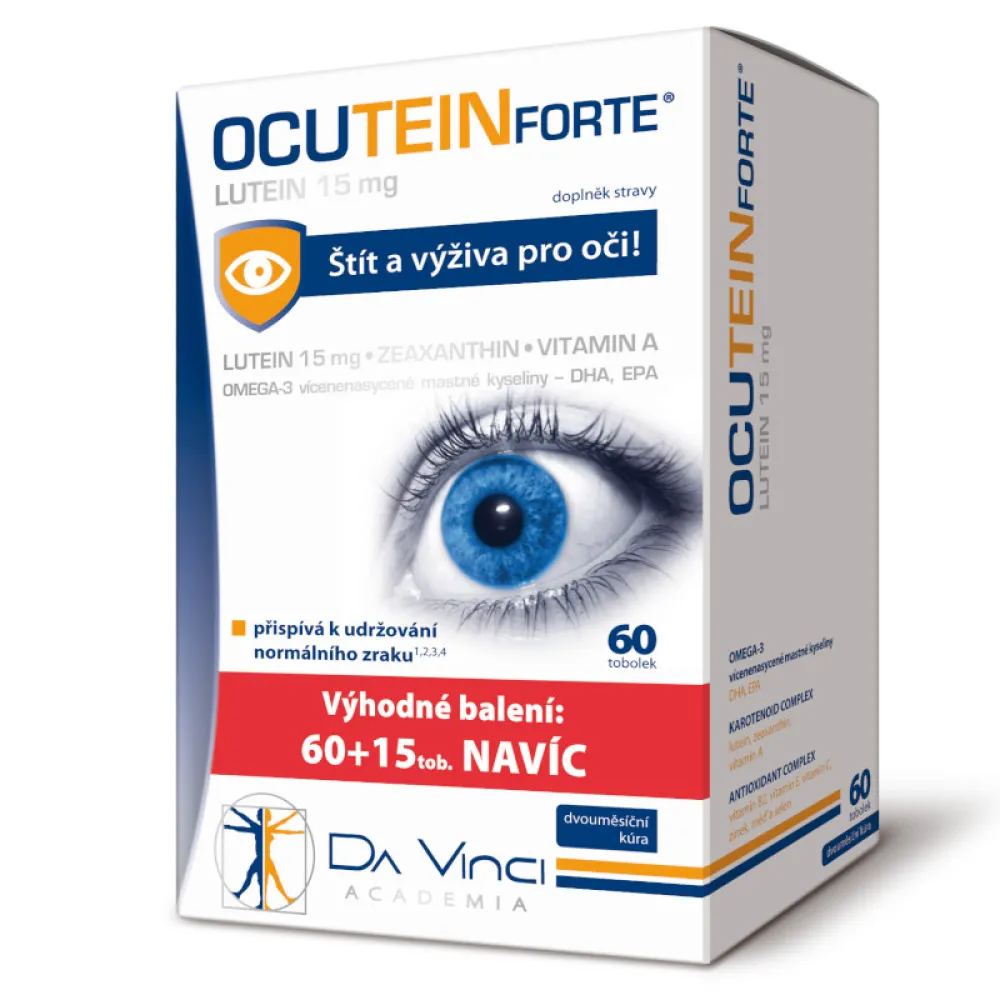 Ocutein FORTE Lutein 15mg Da Vinci Academia 60+15