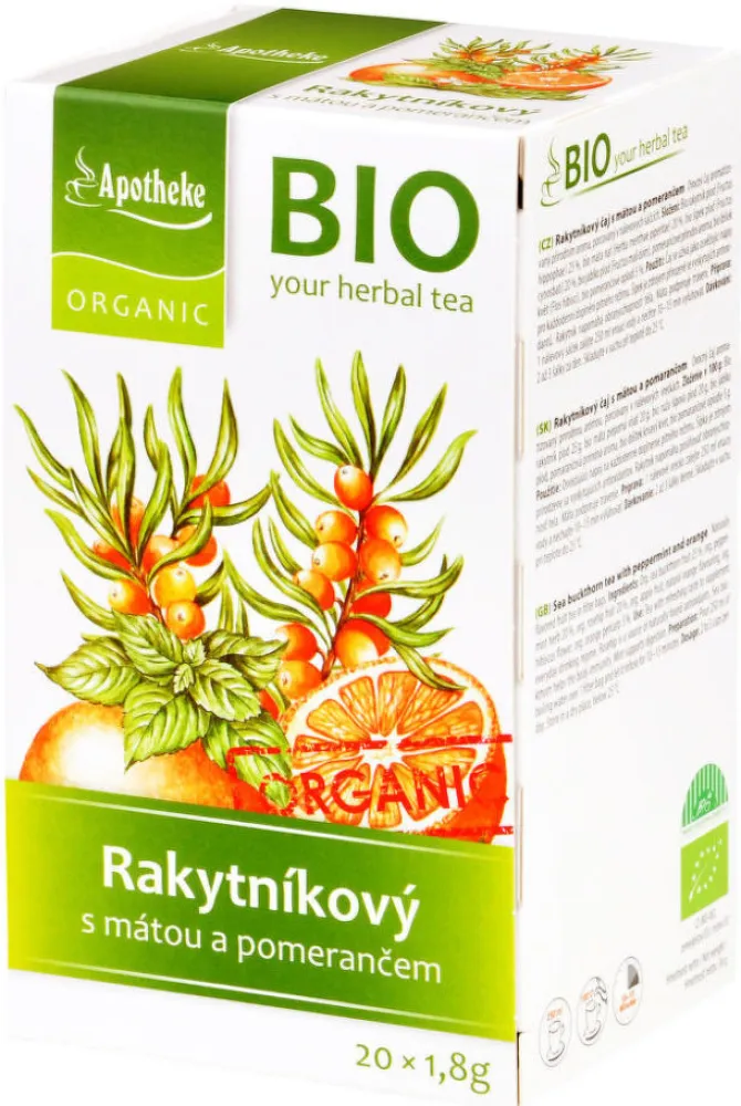 Apotheke BIO Rakytníkový máta pomeranč čaj20x1.8g