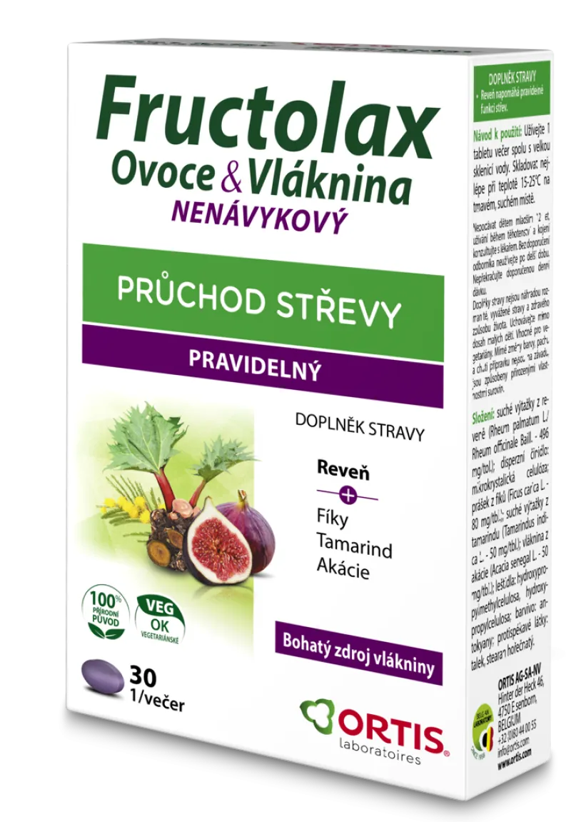 FRUCTOLAX OVOCE&VLÁKNINA TABLETY