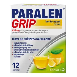 Paralen Grip hork.náp.citr.650/10mg por.gra.sus.12