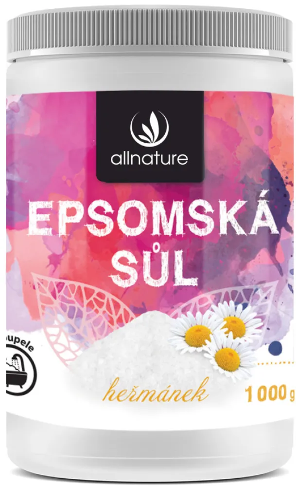 Allnature Epsomská sůl Heřmánek 1000g
