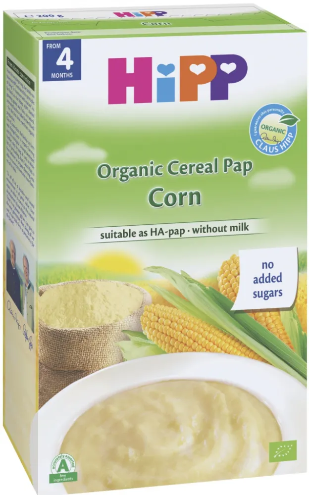 HiPP Obilná kaše 100% kukuřičná BIO 4m 200g