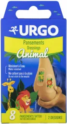 URGO TATTOO Animal Dětská náplast 8ks