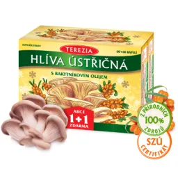 TEREZIA Hlíva ústřičná s rakytníkovým olejem – Limitovaná edice 60+60 kapslí
