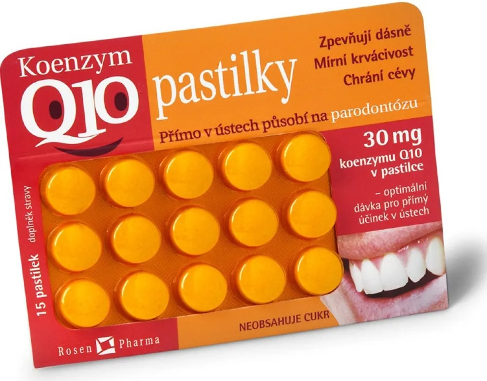 Rosen Koenzym Q10 30mg pastilky 15ks