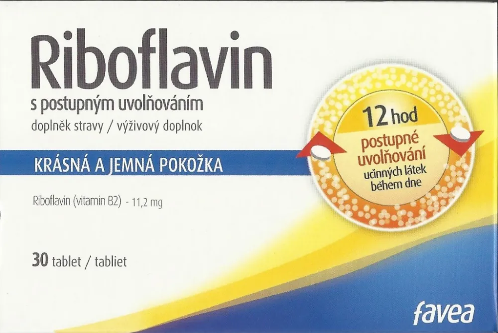 Favea Riboflavin s postupným uvolňováním tbl.30