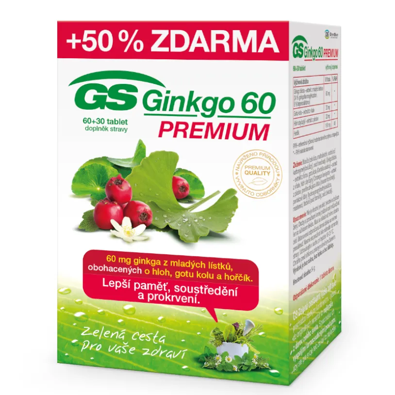 GS Ginkgo 60 Premium tbl.60+30