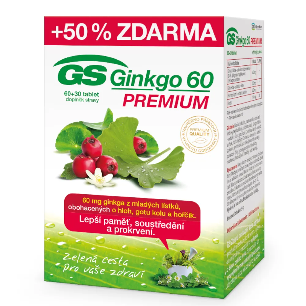 GS Ginkgo 60 Premium tbl.60+30