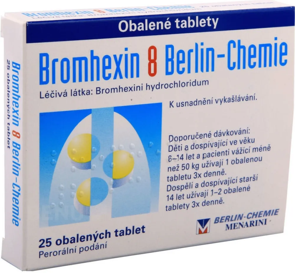 Bromhexin Berlin-Chemie 8mg tbl.obd.25