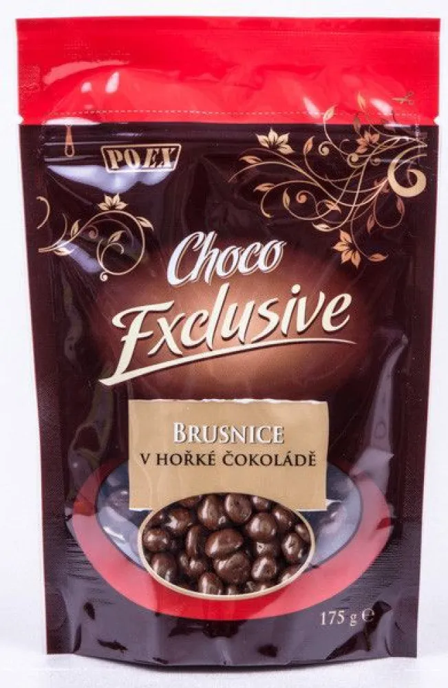 POEX Choco Exclusive Brusnice v hořké čoko.175g