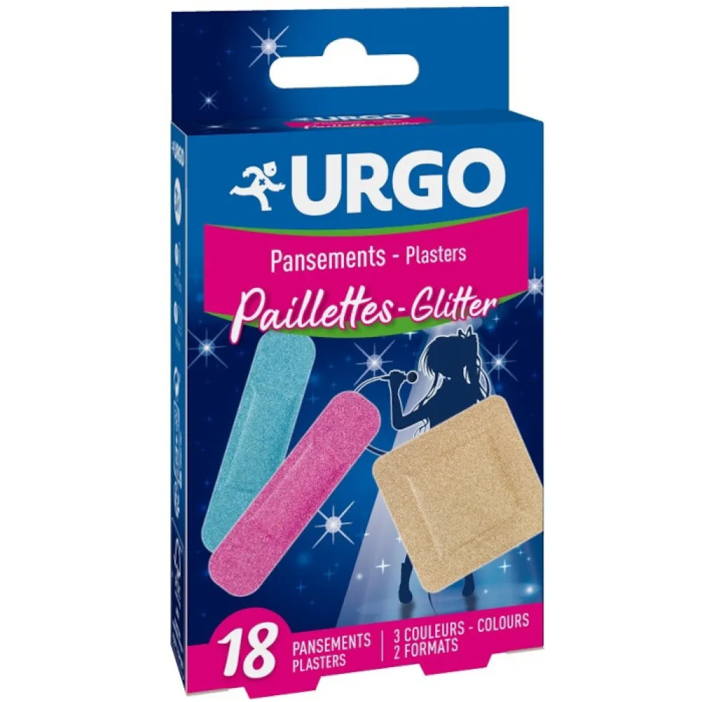 URGO GLITTER třpytivé dětské náplasti 18ks