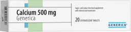 Calcium 500 šumivý forte eff.tbl.20 Generica