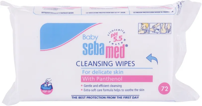 SEBAMED Baby vlhčené ubrousky s 99% vody 60ks