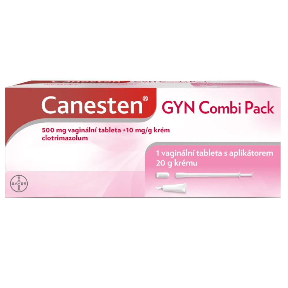 Canesten Gyn Combi Pack 500+10mg/g crm+v.tbl.1+20g