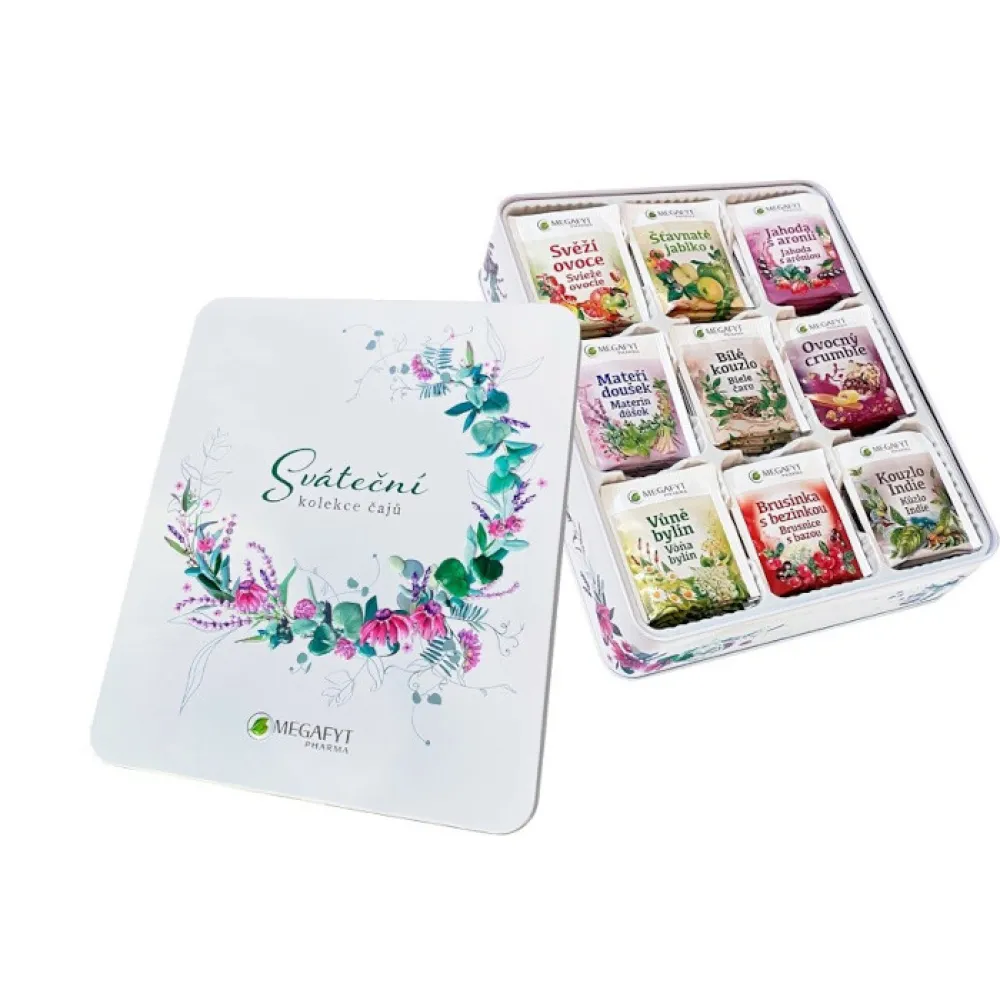 Megafyt Sváteční kolekce čajů plech 9x8ks