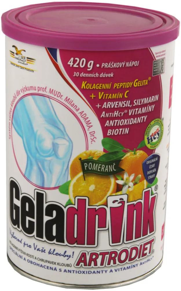 Geladrink Artrodiet práškový nápoj pomeranč 420g