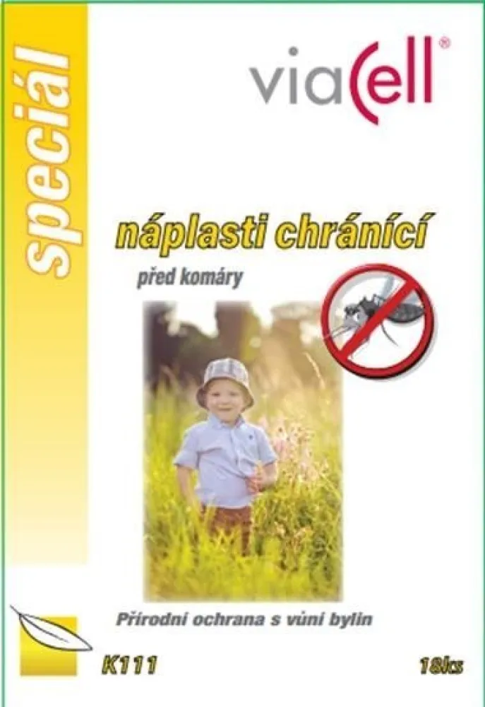 Viacell K111 náplasti chránící před komáry 18ks