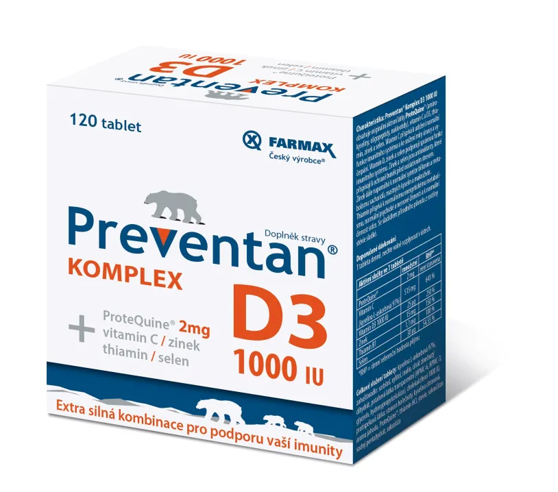 Preventan Komplex D3 1000IU tbl.120