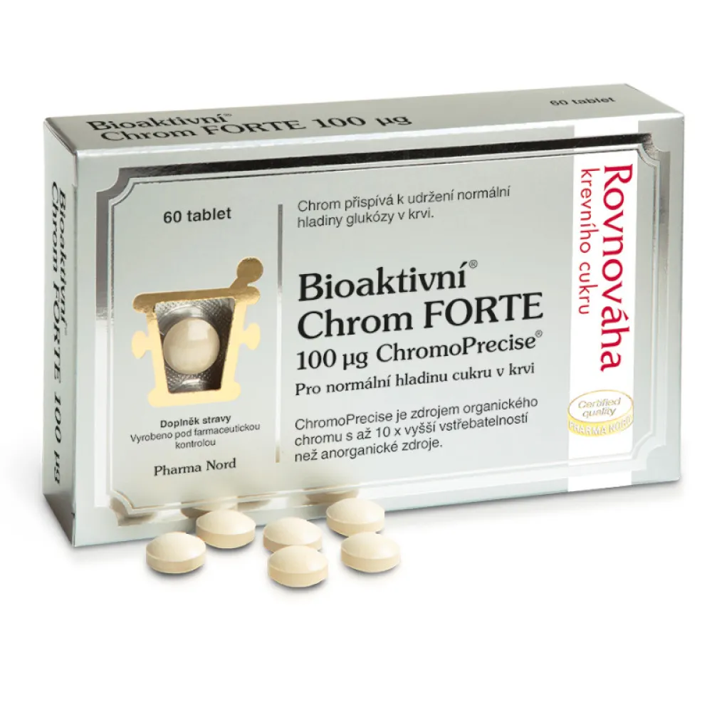 Pharma Nord Bioaktivní Chrom FORTE 100mcg tbl.60