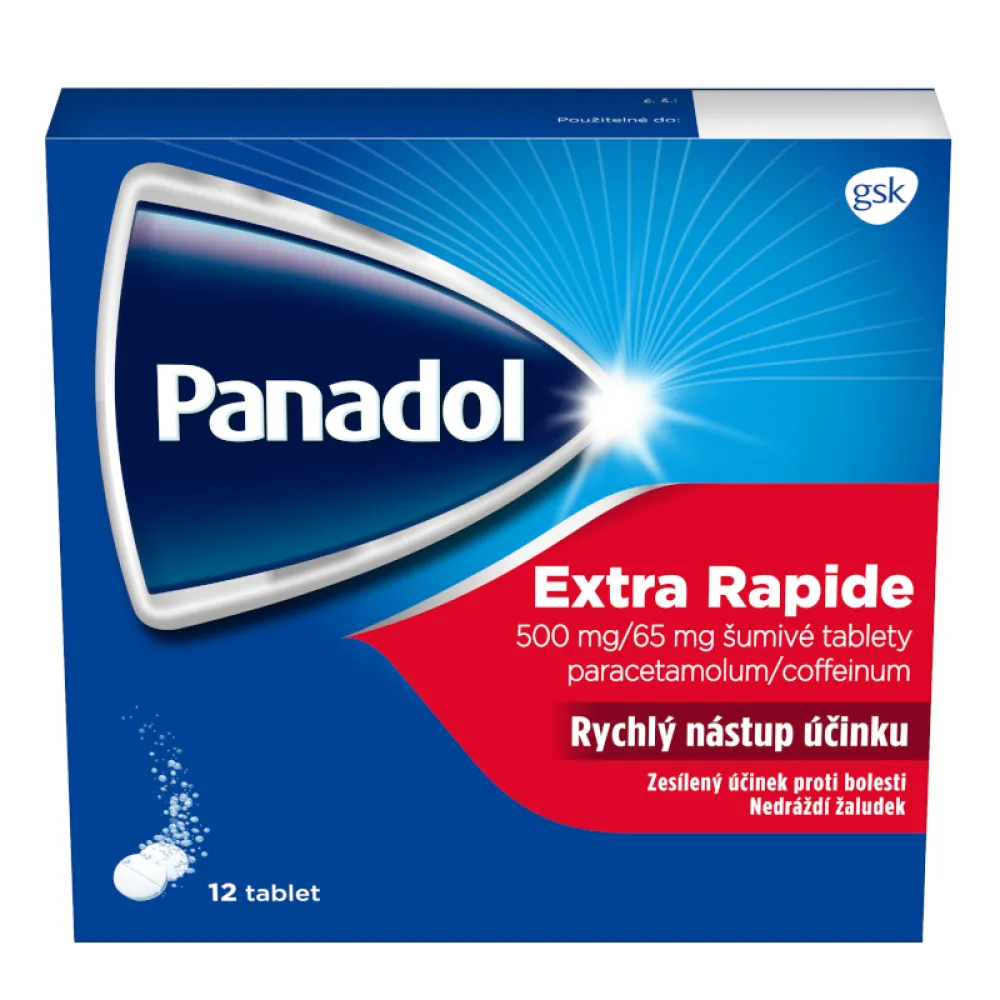Panadol Extra Rapide 500mg/65mg tbl.eff.12 I