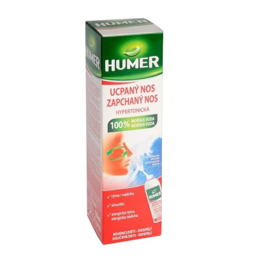 HUMER Ucpaný nos 100% mořská voda hypertonic.50ml