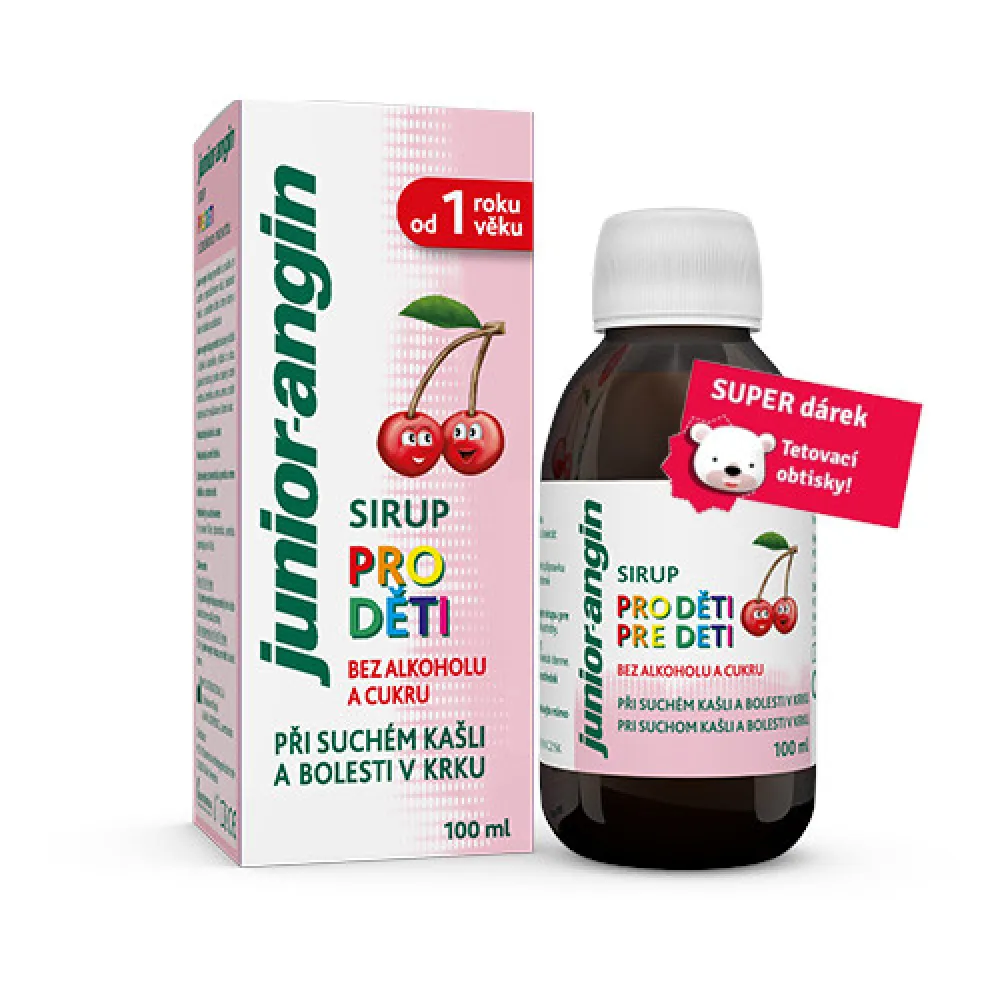 Junior-angin sirup pro děti 100ml+dárek
