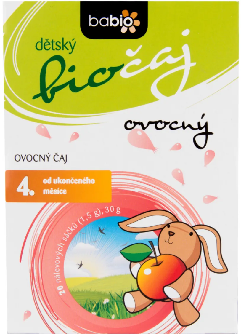 BABIO dětský biočaj ovocný 20x1.5g 4M