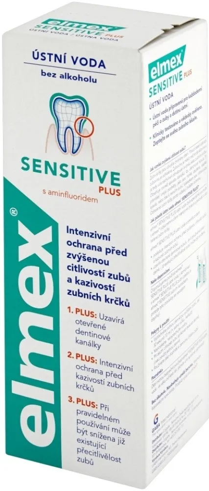 Elmex Sensitive Plus ústní voda 400ml