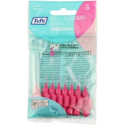 TePe mezizub.kartáčky růžové 0.4mm 8ks sáček