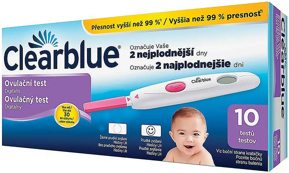 Clearblue digitální ovulační test 10ks