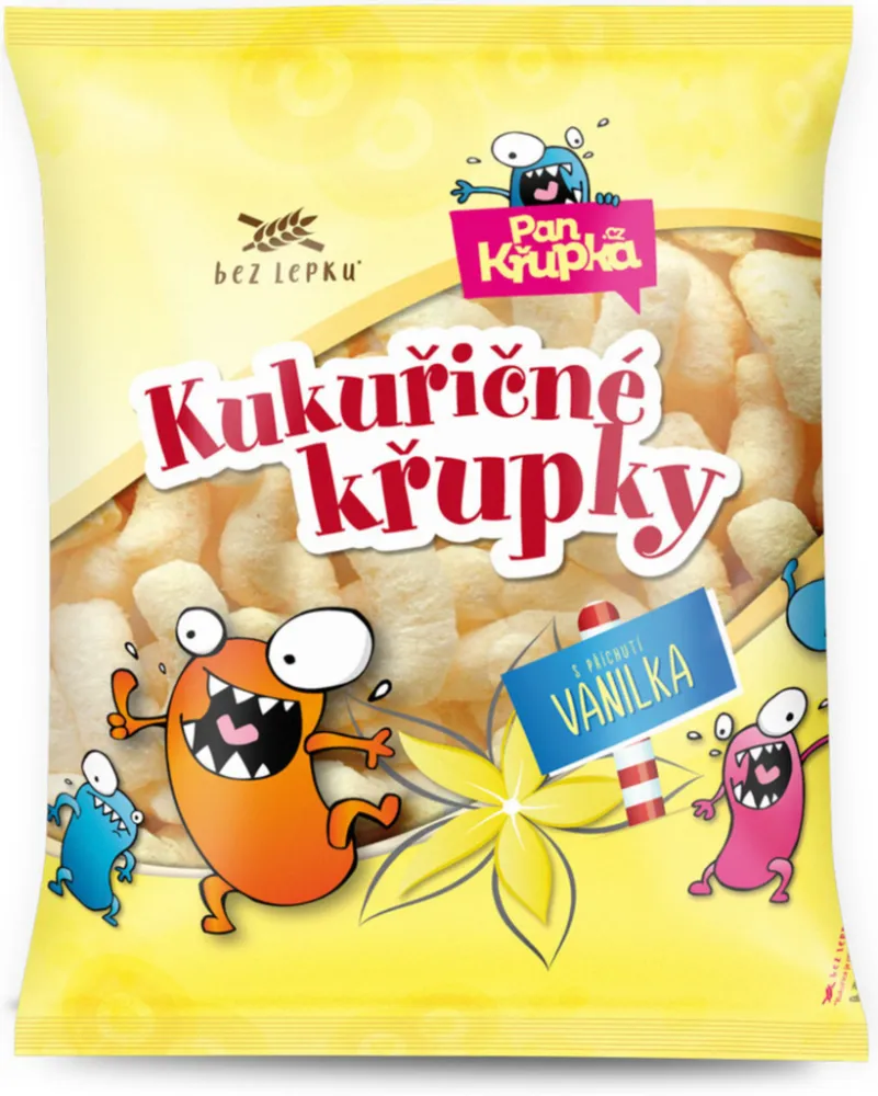 Kukuřičné křupky vanilkové 90g