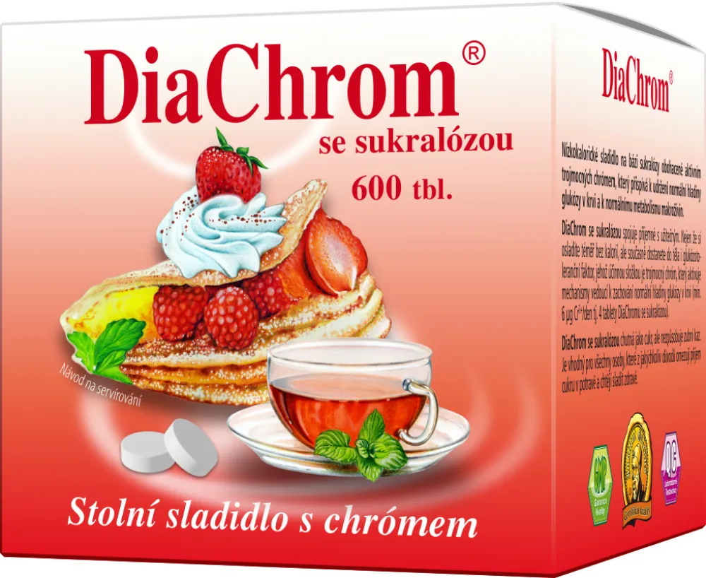 DiaChrom se sukralózou tbl.600 nízkokalor.sladidlo