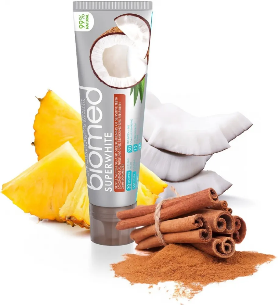 Biomed SUPERWHITE zubní pasta BIO 100g