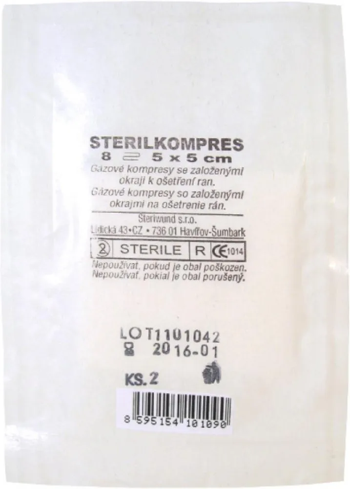Gáza hydr.kompr.ster.5x5cm/2ks Steriwund