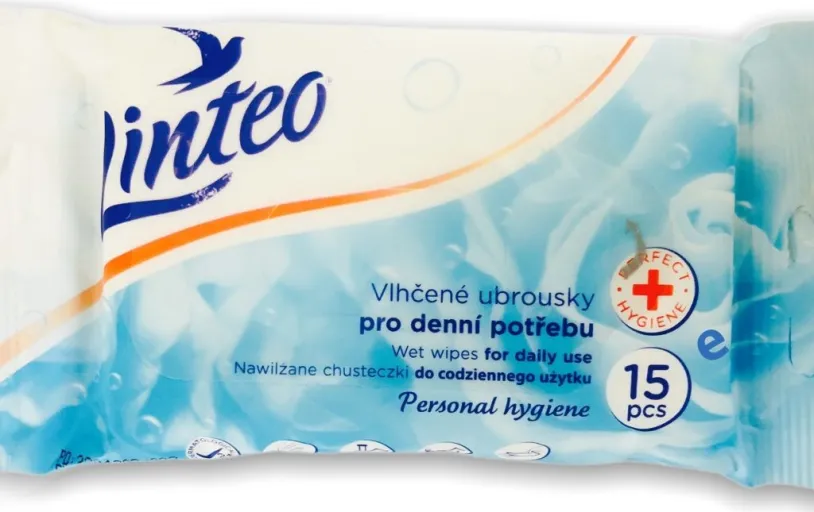 Vlhčené ubrousky LINTEO pro denní potřebu 15ks