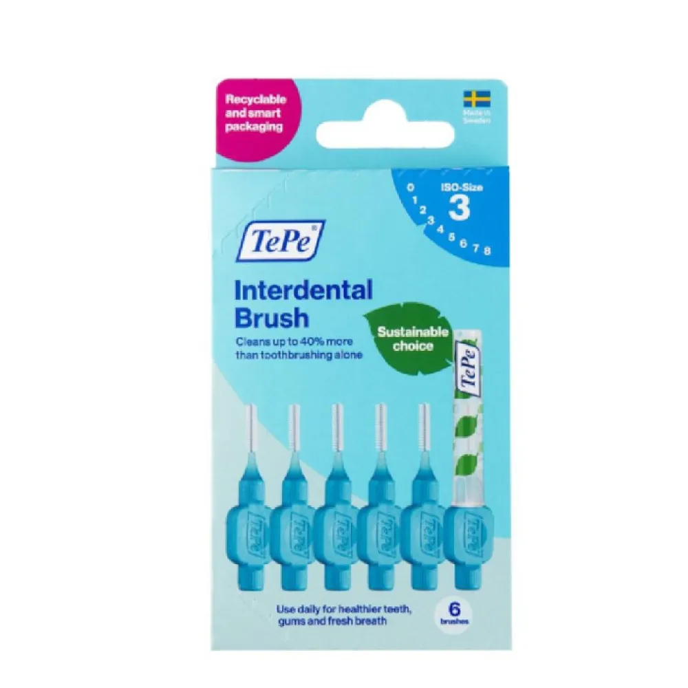 TePe meziz.kart.size 3 Modré pap.krabička 6ks