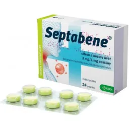 Septabene citron a bezový květ 3mg/1mg pas.24