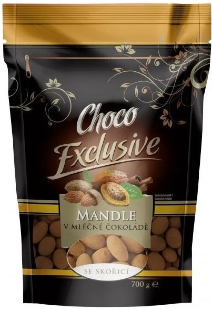 POEX Mandle v mléčné čokoládě a skořici 175g