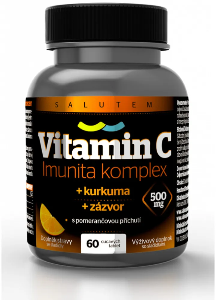 Vitamin C 500mg Imunita kurkuma + zázvor tbl.60
