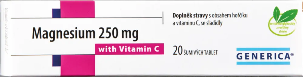 Magnesium 250mg tbl.eff.20 s vitam.C Generica
