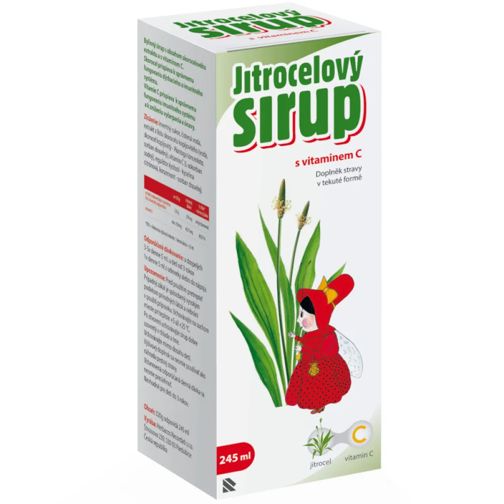 Herbacos Jitrocelový sirup s vitaminem C 320g